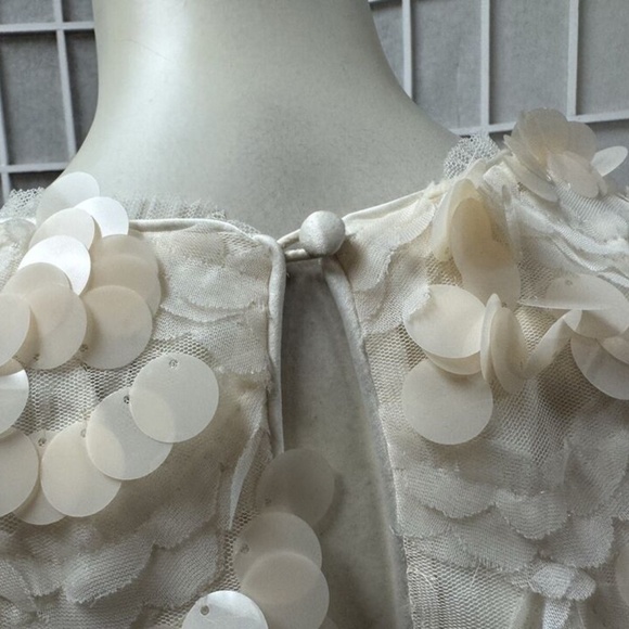 Laundry, Woman,Dress Formal,Wedding,Cream,Sz 6,Sleeveless,Knee Length,Button.! - Picture 6 of 13